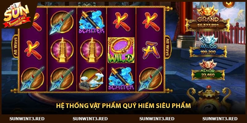 Hệ thống vật phẩm quý hiếm siêu phẩm